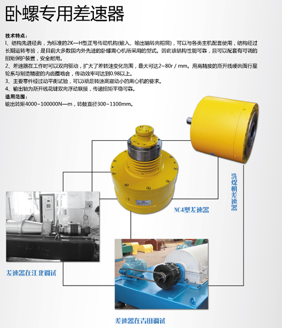 臥螺專用差速器廠家